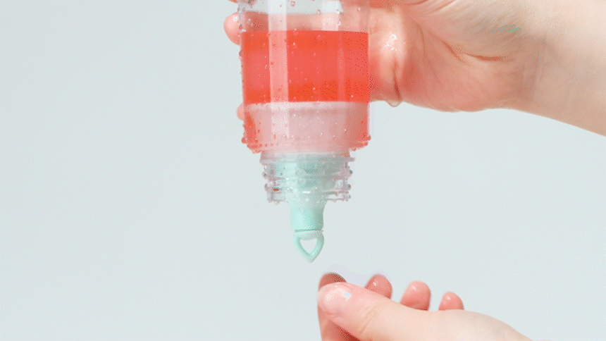 Mess-free discharge without removal